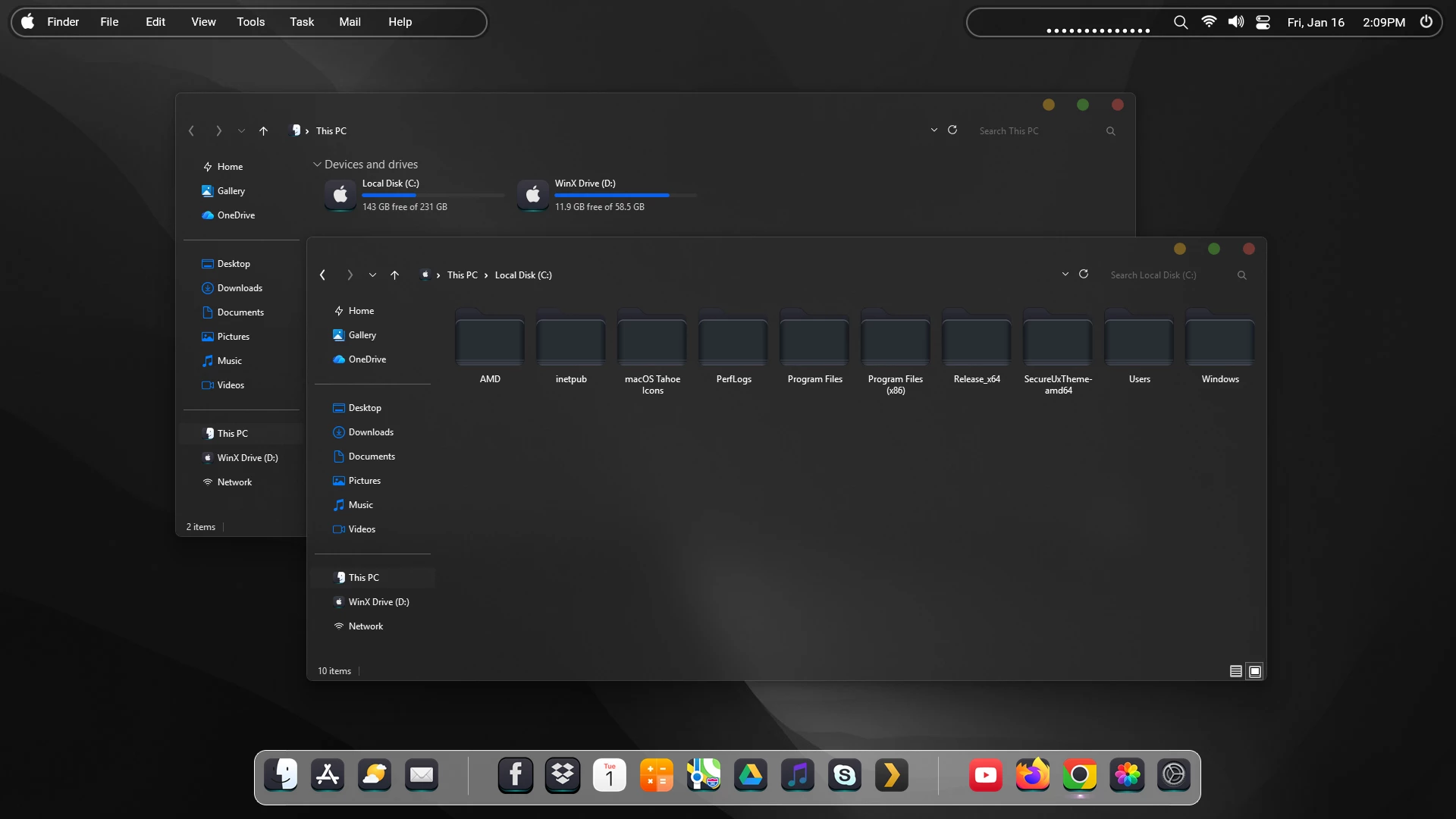 macOS Sequoia Theme for Windows 11