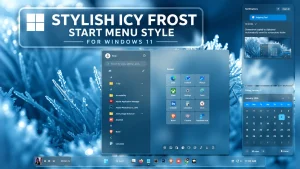 Stylish Icy Frost Start Menu Style For Windows 11