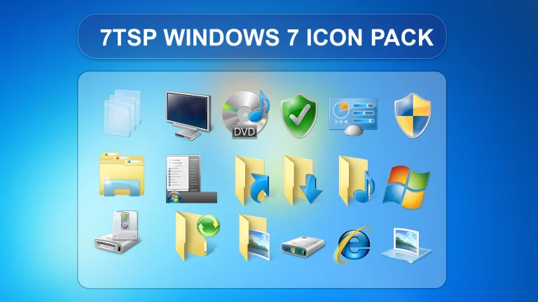 Windows 7 Icon Pack for Windows 11 – Classic System Icons