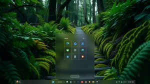 Minimal Glass Start Menu Style