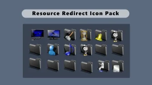 Satin Black Icon Pack for- Resource Redirect
