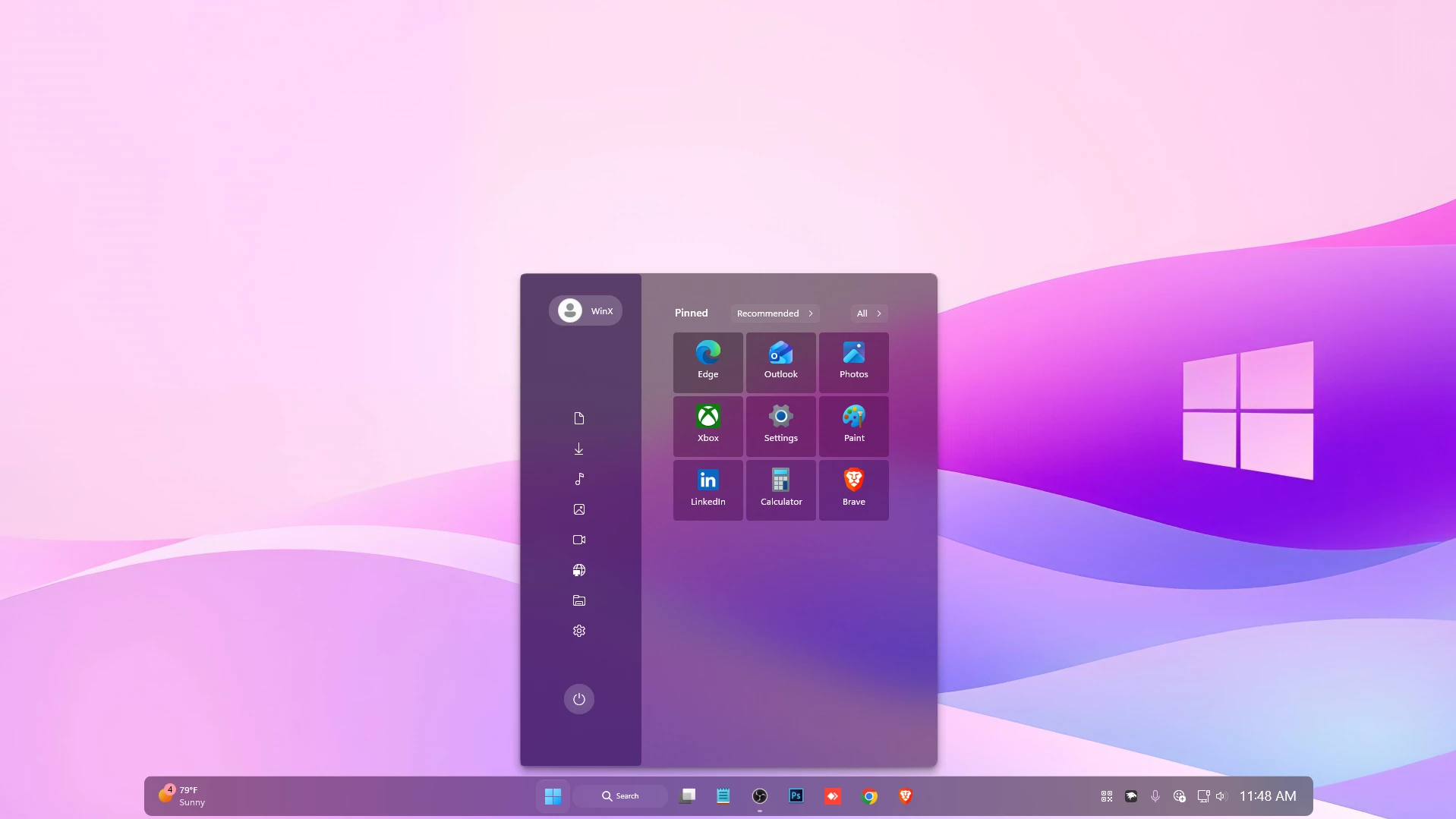 Apex Start Menu & Taskbar Style ( Windhawk ) 1 Apex Start Menu & Taskbar Style ( Windhawk )