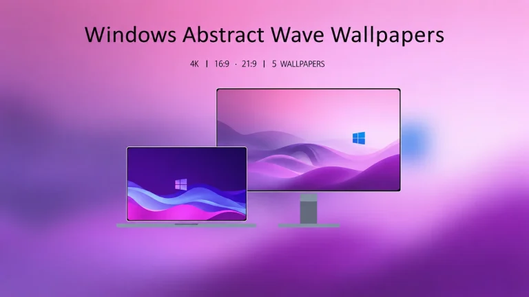 Windows Abstract Wave Wallpapers 4K