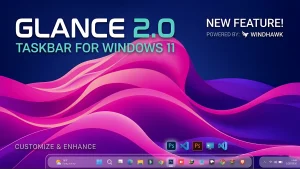 Glanace 2.0 Taskbar Style ( Windhawk )