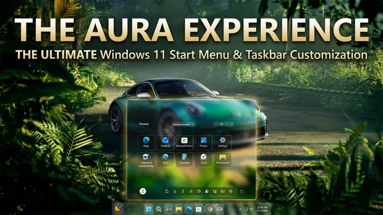 Aura Start Menu & Taskbar Style For Windows 11 8 Aura Start Menu & Taskbar Style For Windows 11