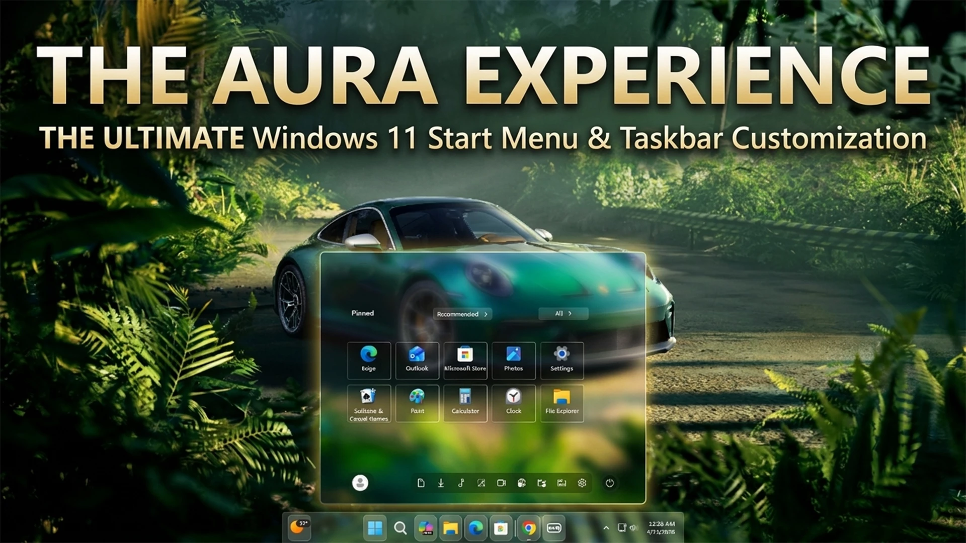 Aura Start Menu & Taskbar Style For Windows 11