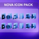 Nova Icon Pack for Resources Redirect Windows 11 Windhawk blue futuristic file explorer icons