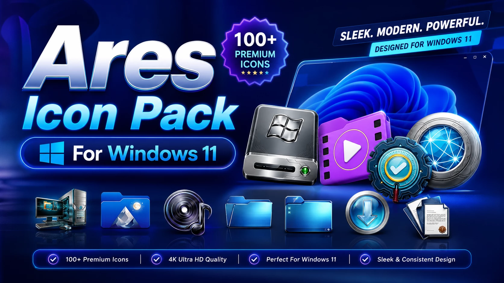 Ares Icon Pack For Windows 11