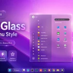 Blur Glass Start Menu & Taskbar Style For Windows 11