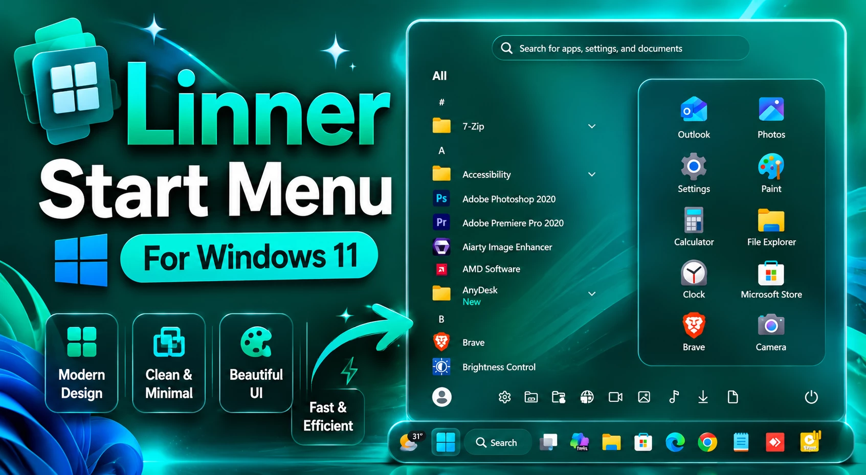 Linner Start Menu Style For Windows 11