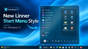 New Linner Start Menu Style For Windows 11