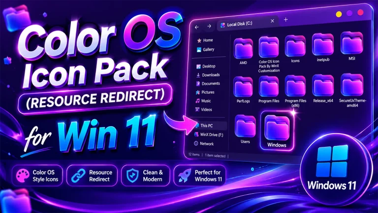 Color OS Icon Pack For Windows 11
