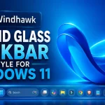 Round Glass Taskbar Style For Windows 11