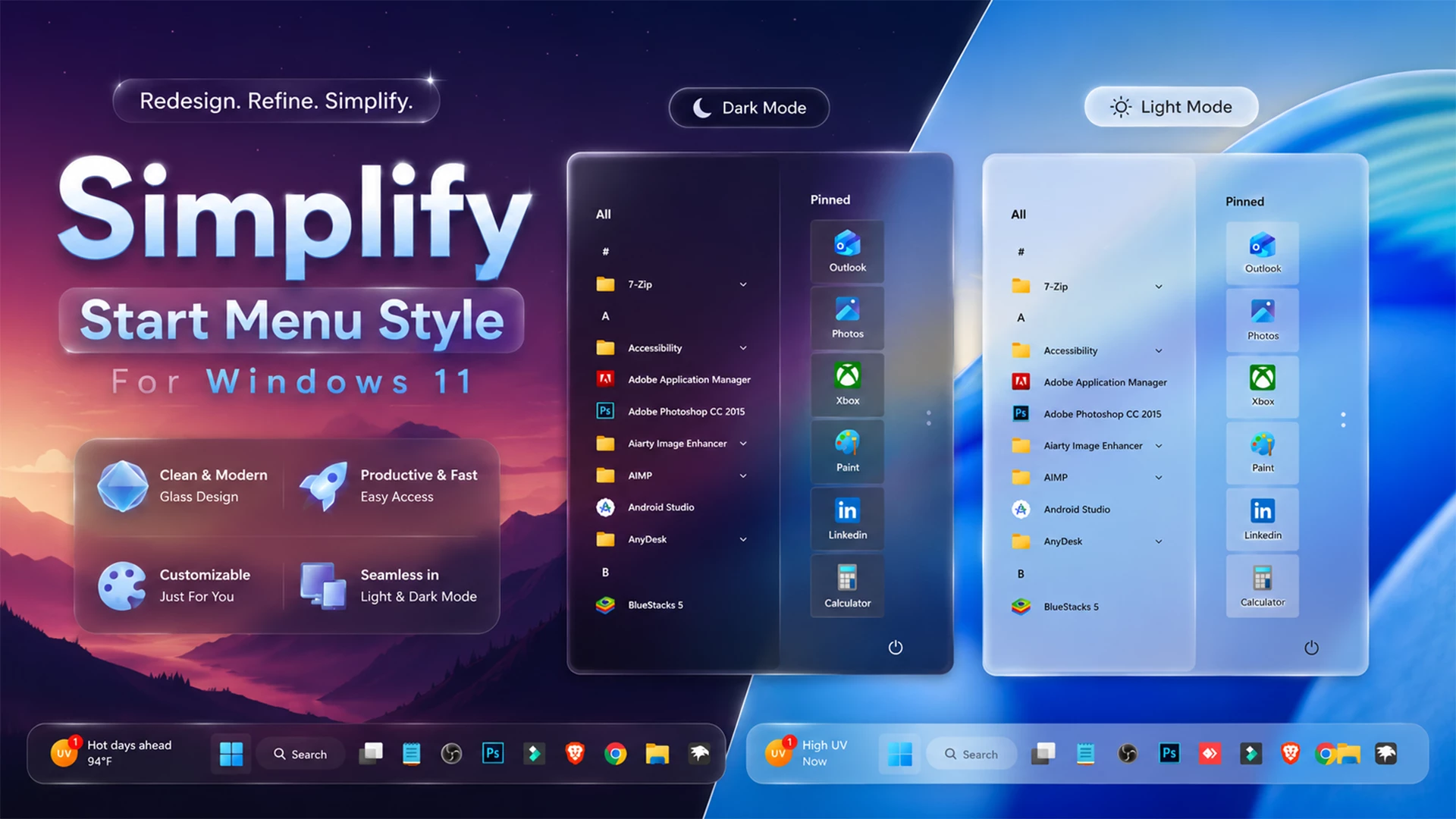 New Simplify Start Menu Style For Windows 11 1 Simplify Start Menu Style For Windows 11