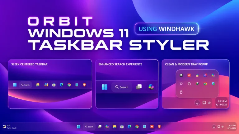 Orbit Taskbar Style For Windows 11 10 Orbit Taskbar Style For Windows 11