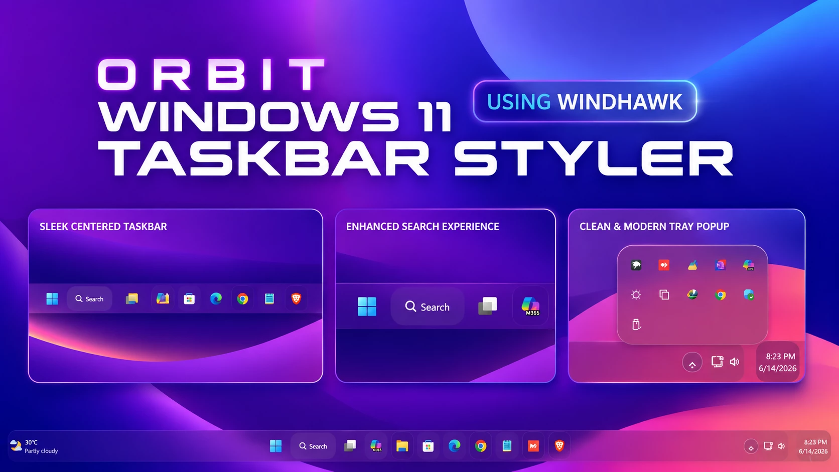 Orbit Taskbar Style For Windows 11 1 Orbit Taskbar Style For Windows 11