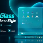 Teal Glass Start Menu Style