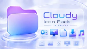 Cloudy Icon Pack for Windows 11 using Windhawk Resource Redirect