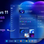 Blur Glass Settings Styler preview for Windows 11 Settings app using Windhawk