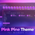 Pink Pine Theme For Windows 11