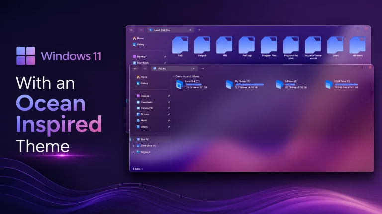Ocean Wave Theme For Windows 11 8 Ocean Wave Theme For Windows 11 desktop preview