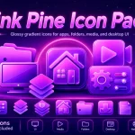 Pink Pine Icon Pack For Resources Redirect preview for Windows 10 and Windows 11