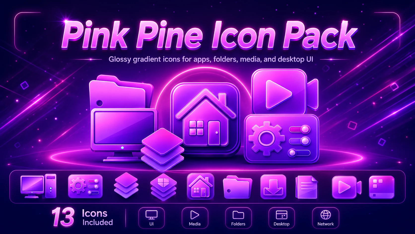 Pink Pine Icon Pack for Resource Redirect 1 Pink Pine Icon Pack For Resources Redirect preview for Windows 10 and Windows 11