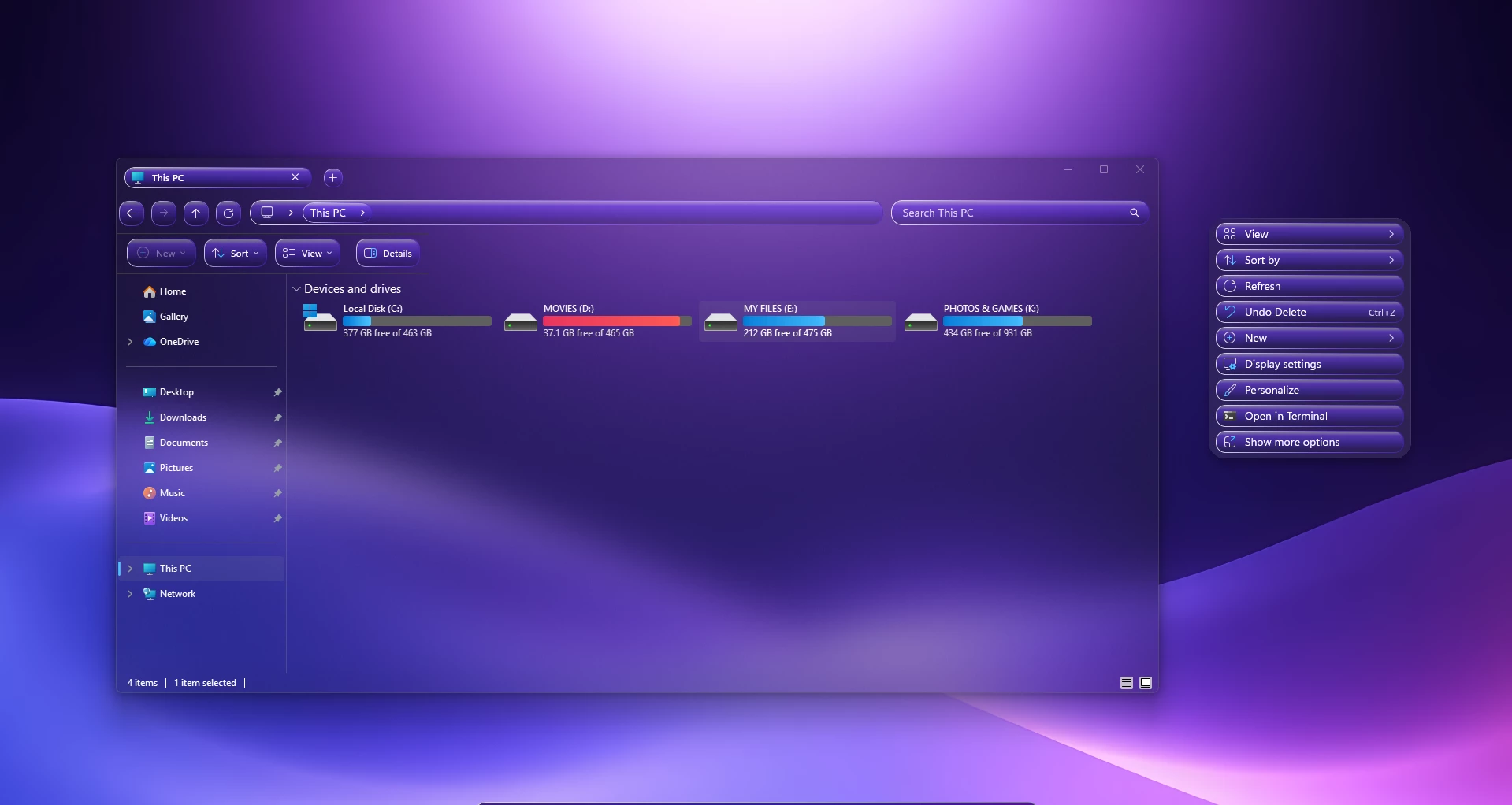 3D Purple Explorer Style