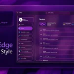Neon Edge Settings Style For Windows 11