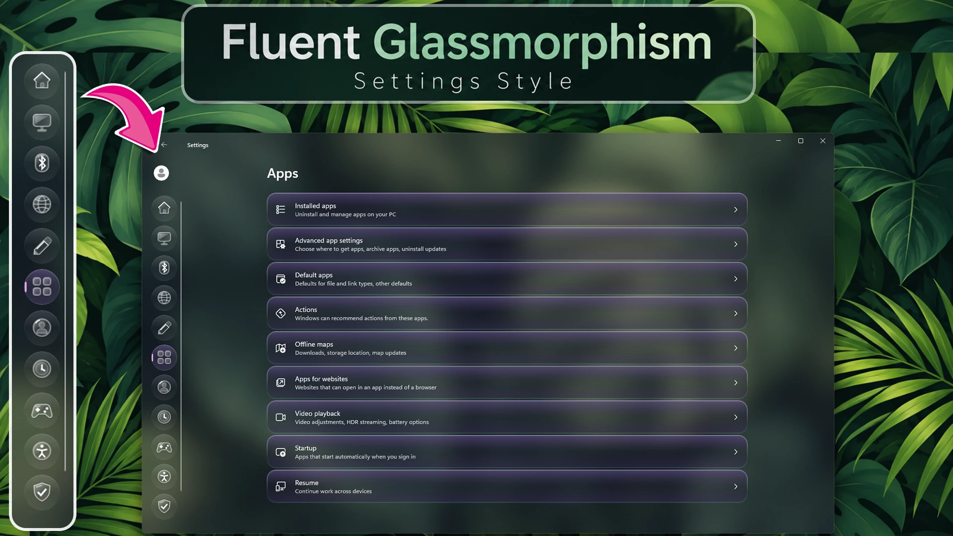 Fluent Glassmorphism