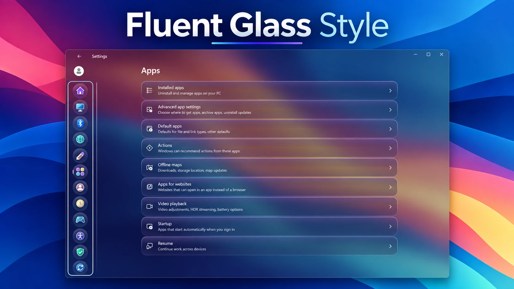 Fluent Glass Style