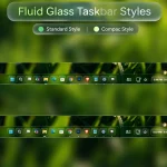 Fluid Glass Taskbar Styles For Windows 11