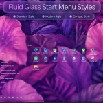 Fluid Glass Start Menu Styles For Windows 11