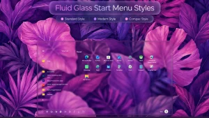 Fluid Glass Start Menu Styles For Windows 11