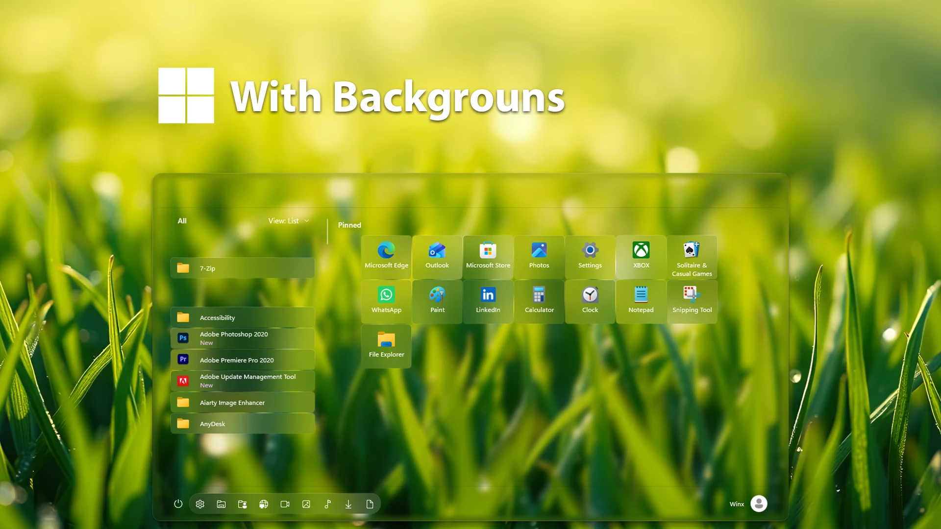 Wide Start Menu