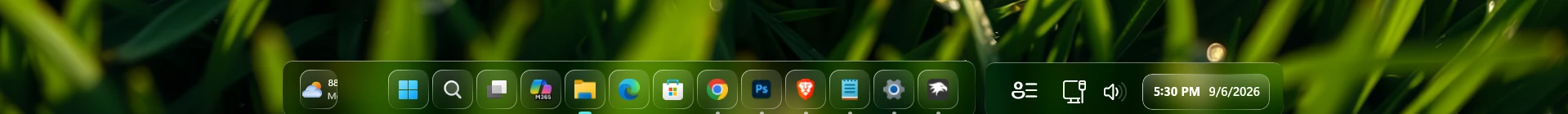 Fluid Glass Taskbar Styles For Windows 11 3 With Out BG