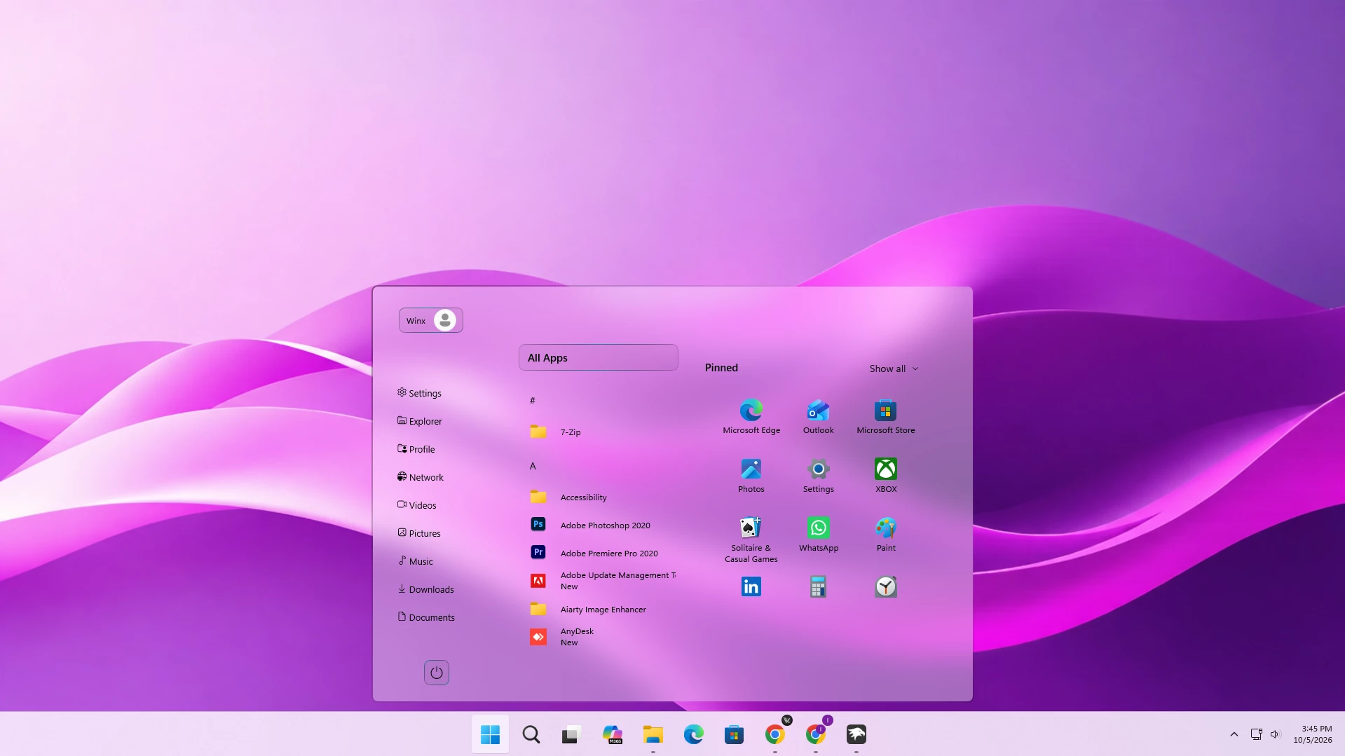 Aether Glass Start Menu Style For Windows 11 3 Slide 2