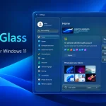 Azure Glass Settings Style for Windows 11