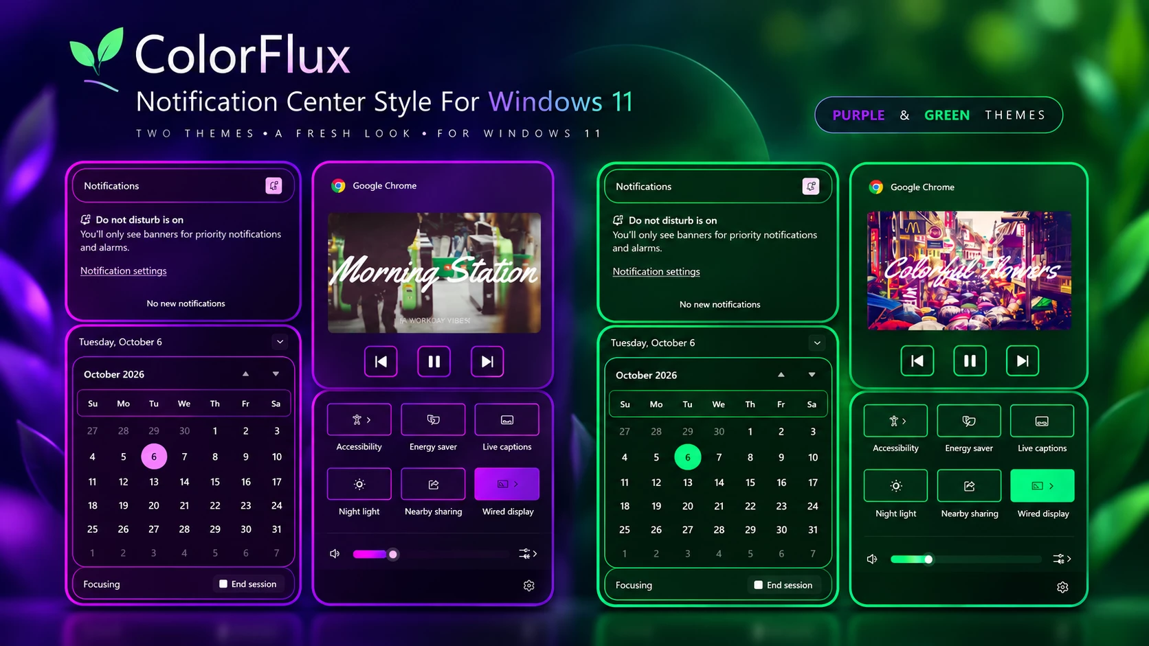 ColorFlux Notification Center Style For Windows 11 1 ColorFlux Notification Center Style For Windows 11