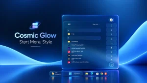 Cosmic Glow Start Menu Style For Windows 11