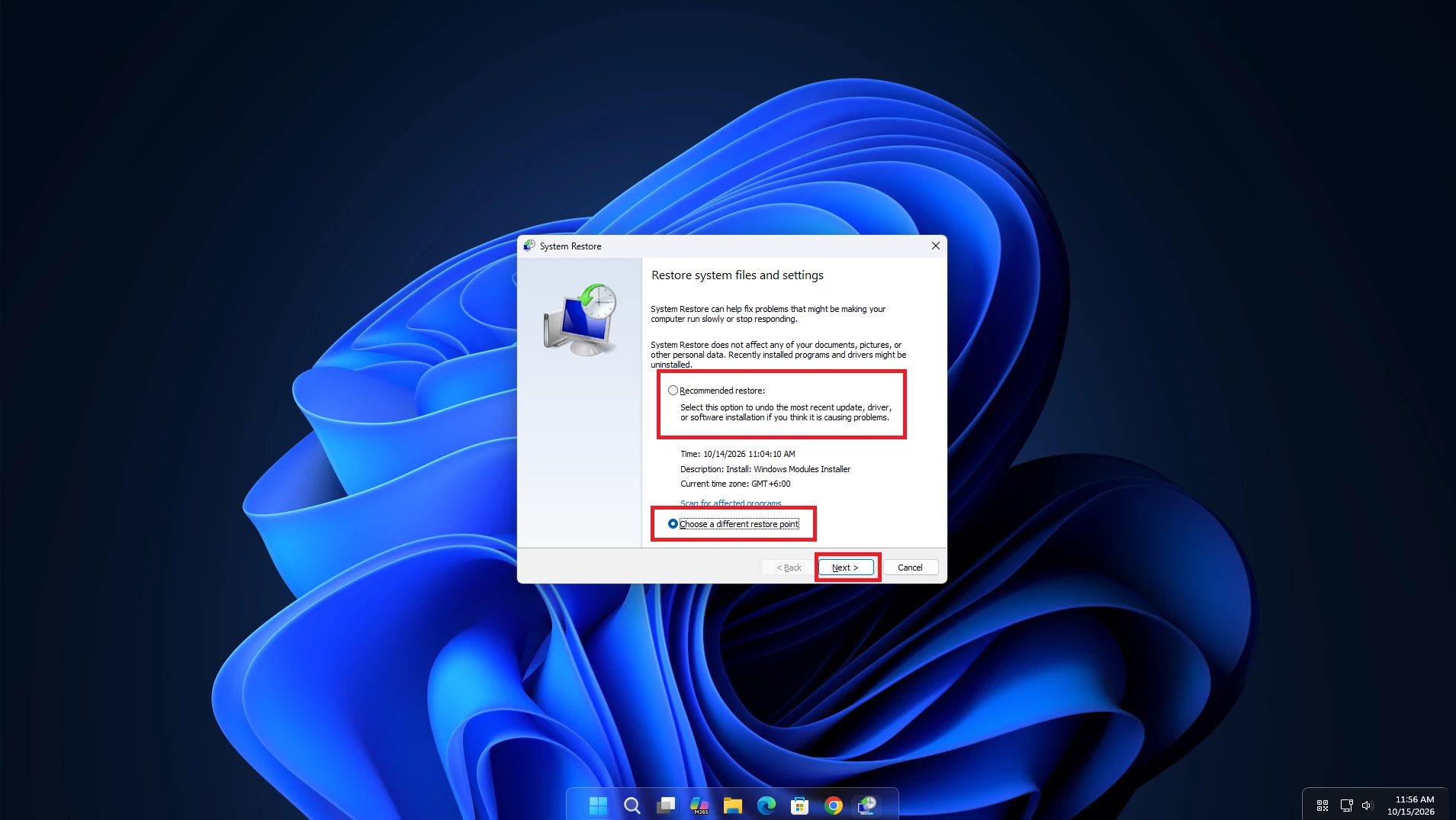 How to Create and Use a System Restore Point in Windows 11 6 How to Use Restore Point 2
