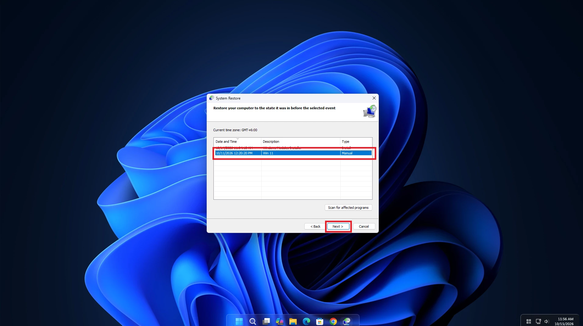 How to Create and Use a System Restore Point in Windows 11 7 How to Use Restore Point 3
