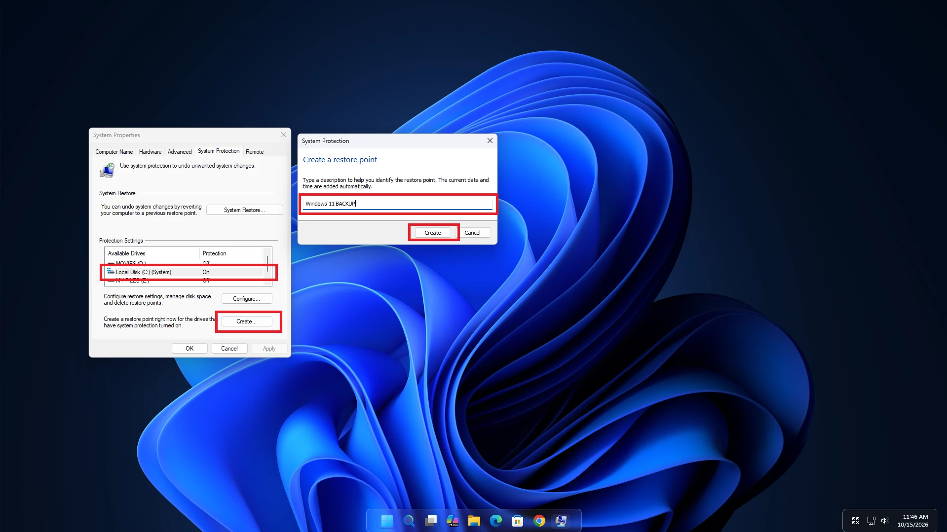 How to Create and Use a System Restore Point in Windows 11 4 Screenshot 2026 10 15 114700